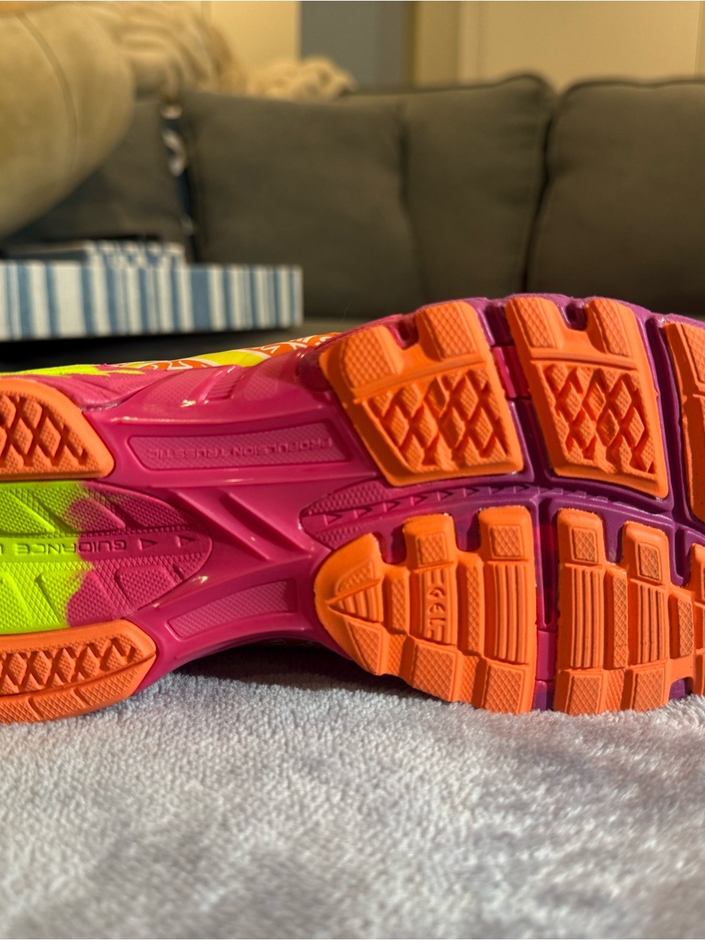 Asics Women’s Sneakers in Pink, Yellow & White - Picture 8 of 8
